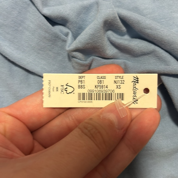 Madewell MWL Polo Twist Tee: Botanical Dye Edition - Picture 4 of 4